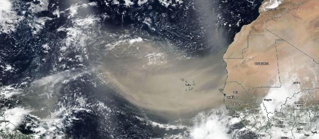 Sahara dust plume - NASA Photo