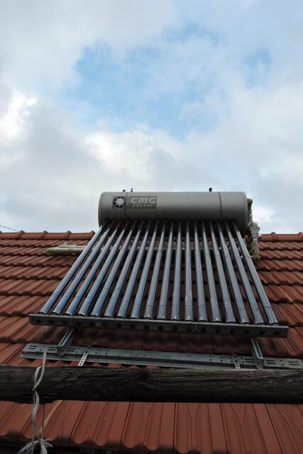 Service time for the solar water heater