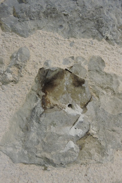 Scorch marks inside the Limestone