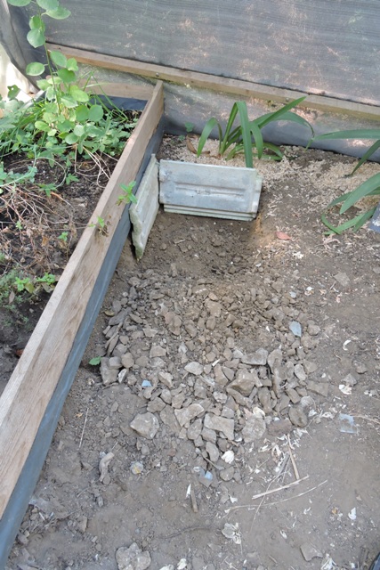 Trial run with sunken tiles