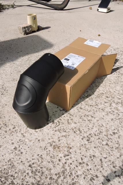 The new smooth steel elbow