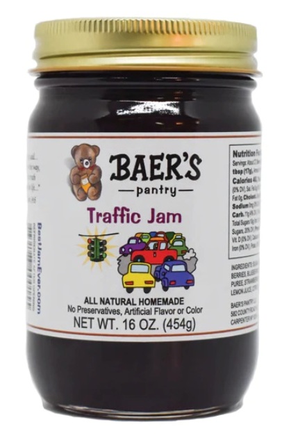 A bottle of Traffic Jam