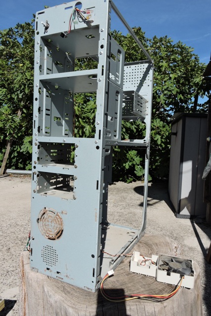 The bare chassis before corrosion treatment