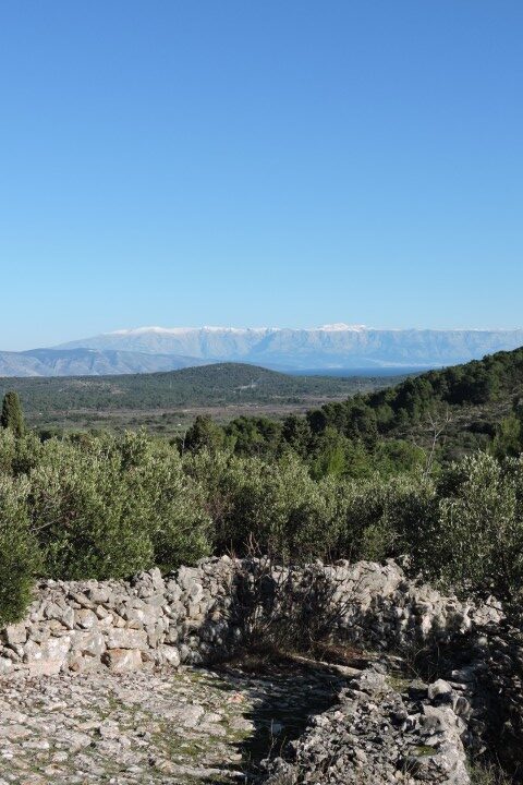 First snow in the Dinaric Alps