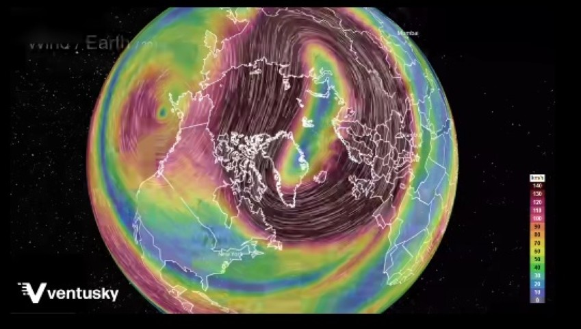 The wandering jetstream this week