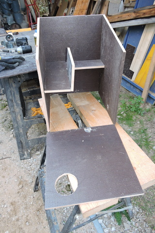 Assembly in progress