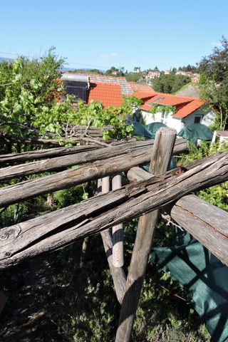 Arbour cross pieces rotted because of rain ingress