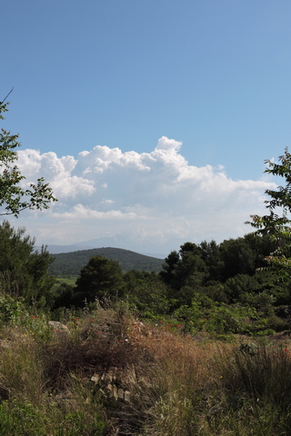 Clouds building over the Dinaric Alps