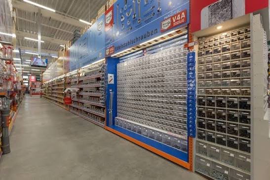 The Bauhaus "fixings" aisle