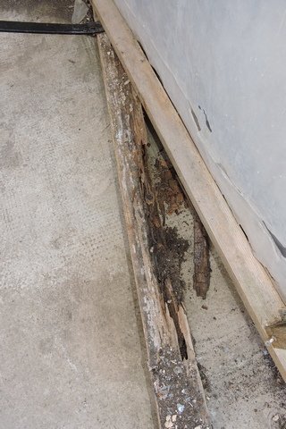 The rotting support structure