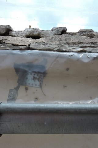 Polythene sheeting under the eaves