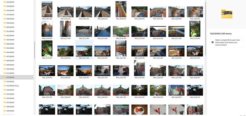 A typical Canon folder