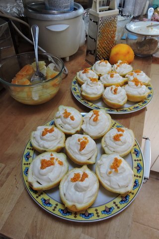 The finished Lemon Possets