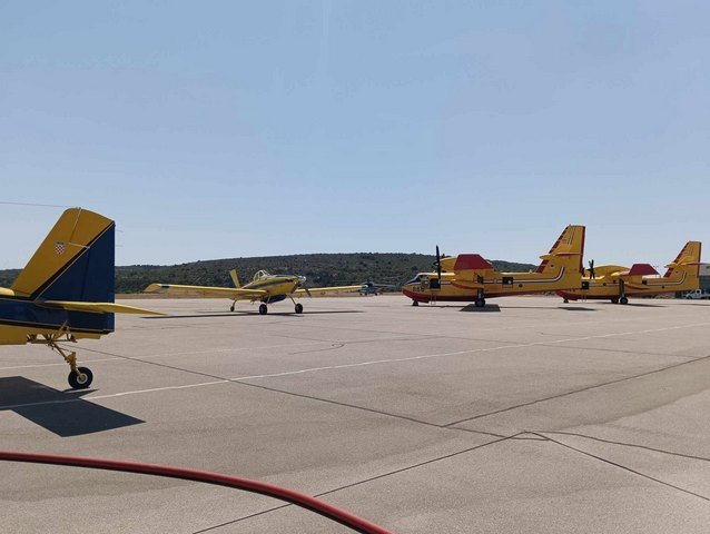 Fire fighting aircraft relocated