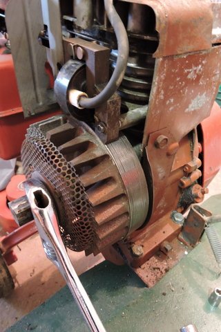Engine covers removed