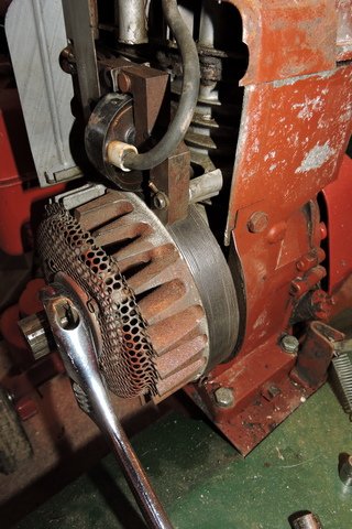 Flywheel armature cleaned and polished
