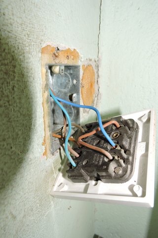 The back of the light switch