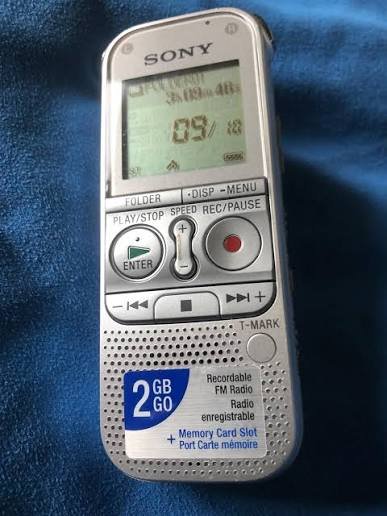 My SONY digital recorder