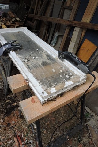 Recycling old window frames
