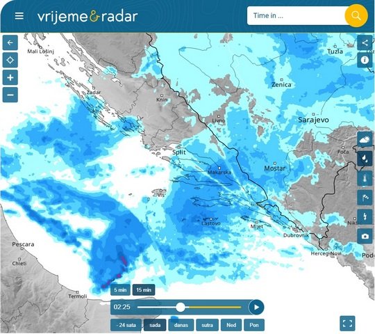None the less, some rain for the island