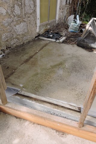 Above the pillar, a small pool