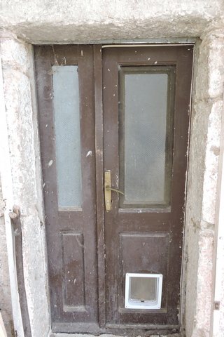 The dining room door