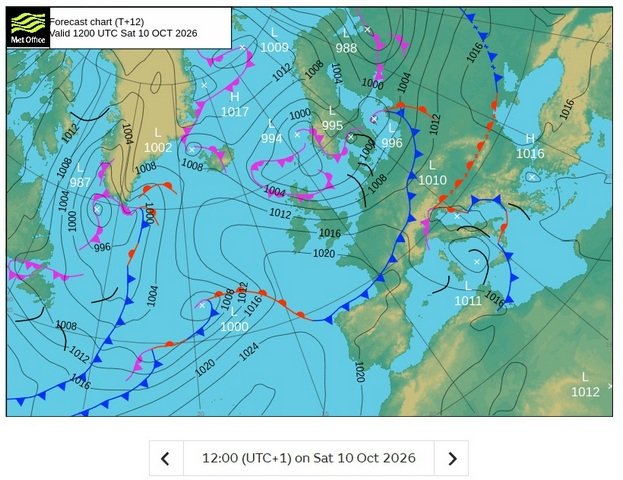 Troughs and fronts abound along the Adriatic