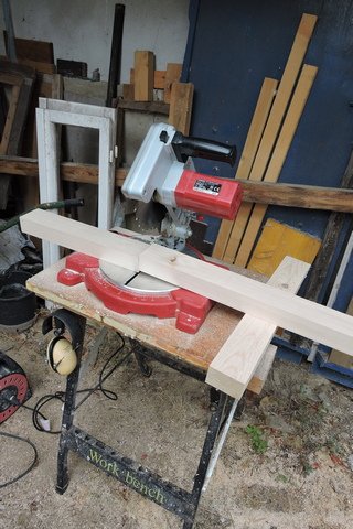 Cutting window frame pieces